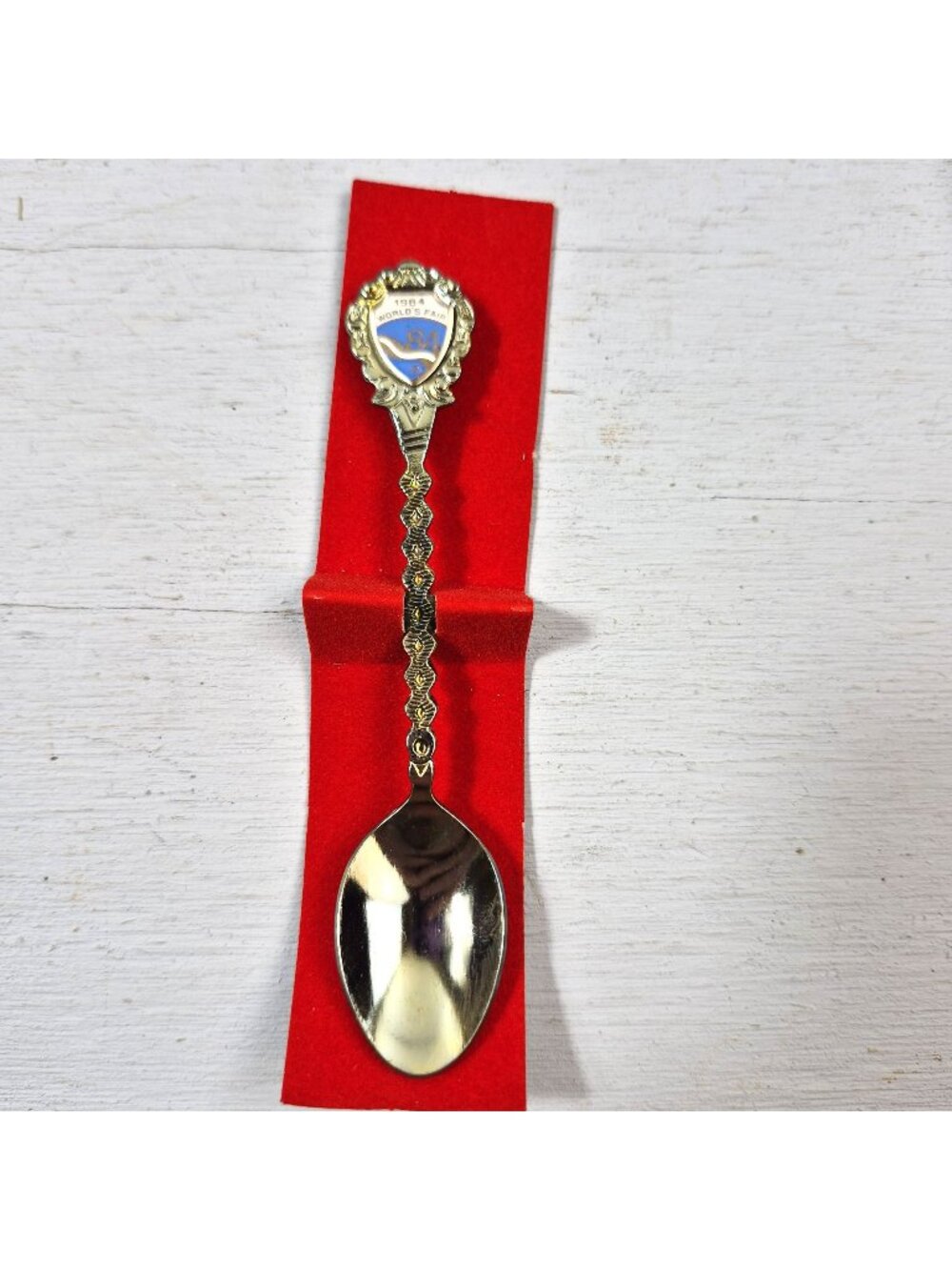 1984 World's Fair Souvenir Spoon New Orleans La Case Vintage